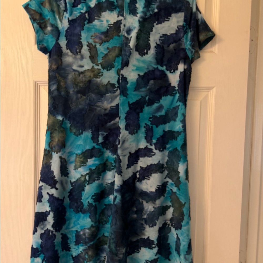 Karen Kane Blue and Green Mini Dress